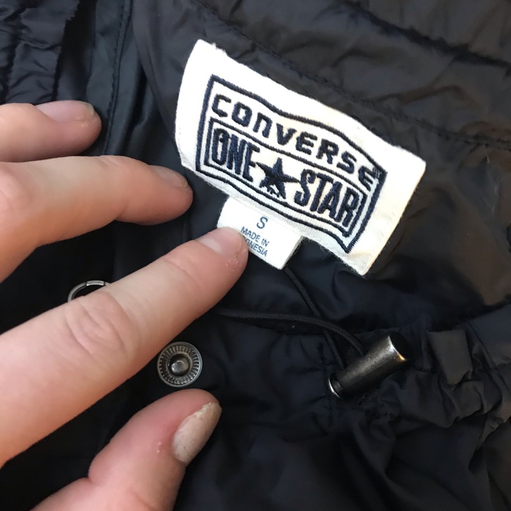 CONVERSE black waterproof rain jacket - Picture 3 of 3